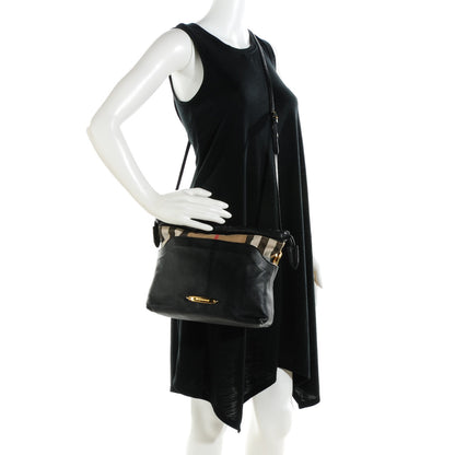 Burberry Calfskin House Check Little Crush Black 2 of 8
