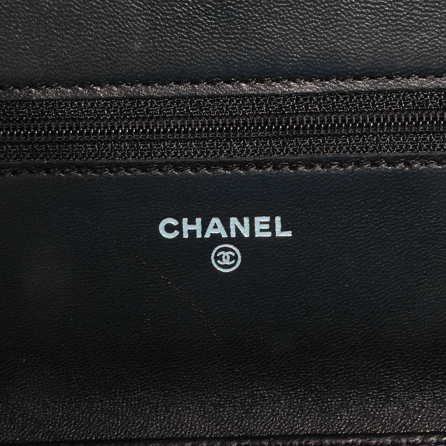 Chanel Lambskin Camellia Wallet on Chain WOC Black 7 of 8