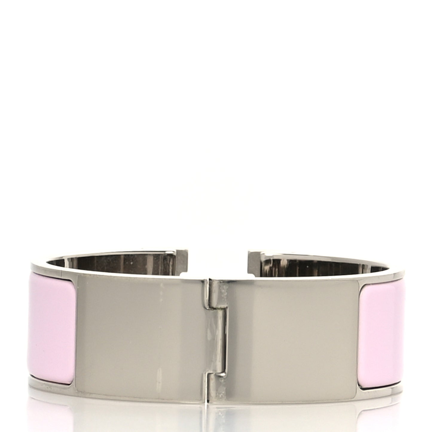 Enamel Wide Clic Clac H Bracelet PM Rose Dragee