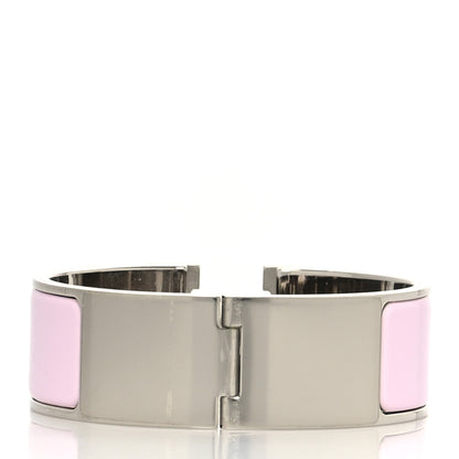 Hermes Enamel Wide Clic Clac H Bracelet PM Rose Dragee 3 of 5