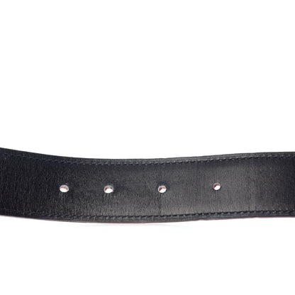 Hermes Box Togo 32mm Strie H Belt 85 Black Orange 6 of 6