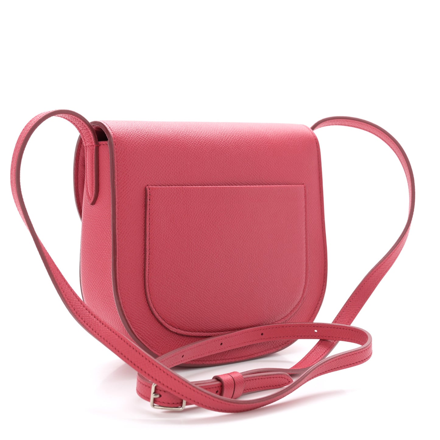 Grained Calfskin Small Trotteur Bubble Pink