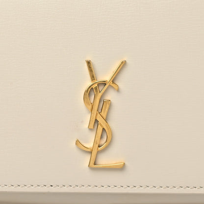 Saint Laurent Smooth Calfskin Monogram Phone Holder Crossbody Crema Soft 9 of 9