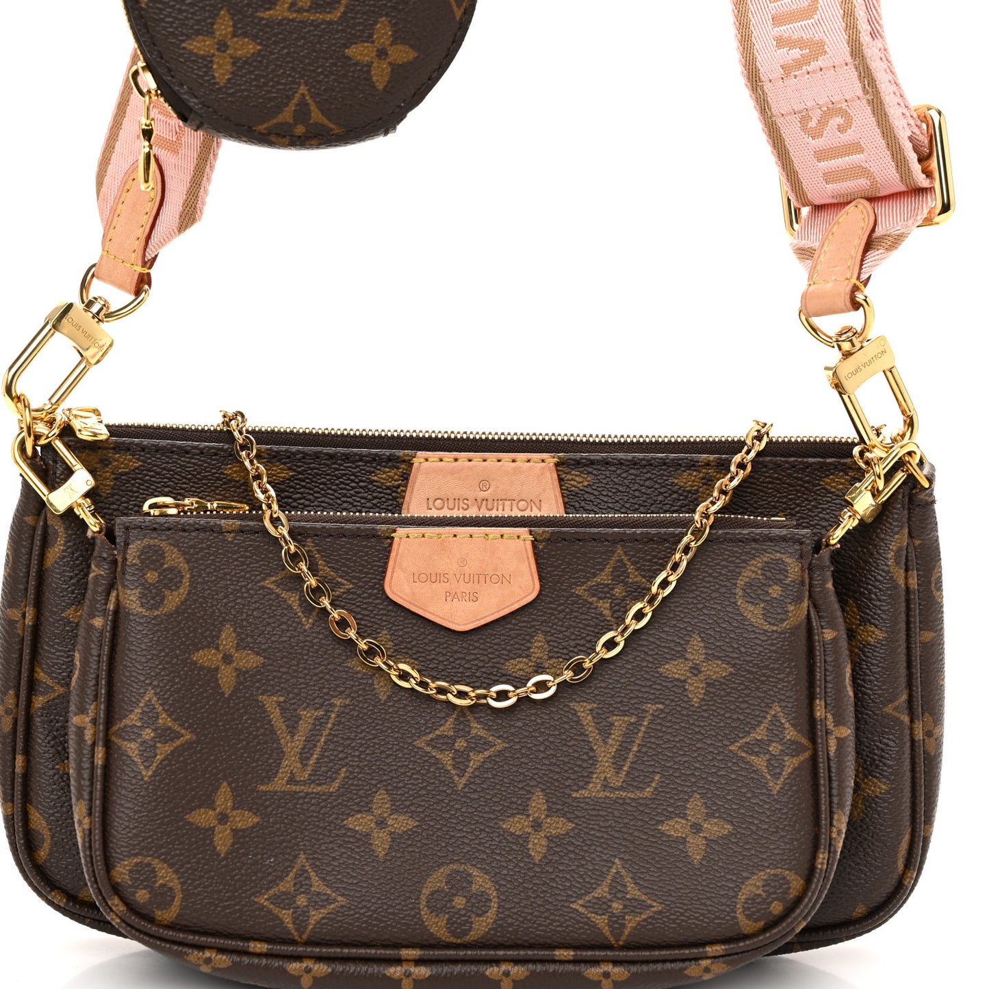 Monogram Multi Pochette Accessories Rose Clair