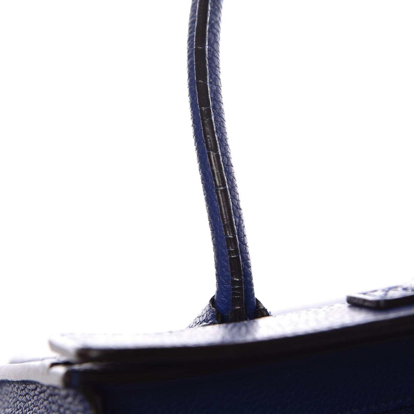Drummed Calfskin Nano Luggage Indigo