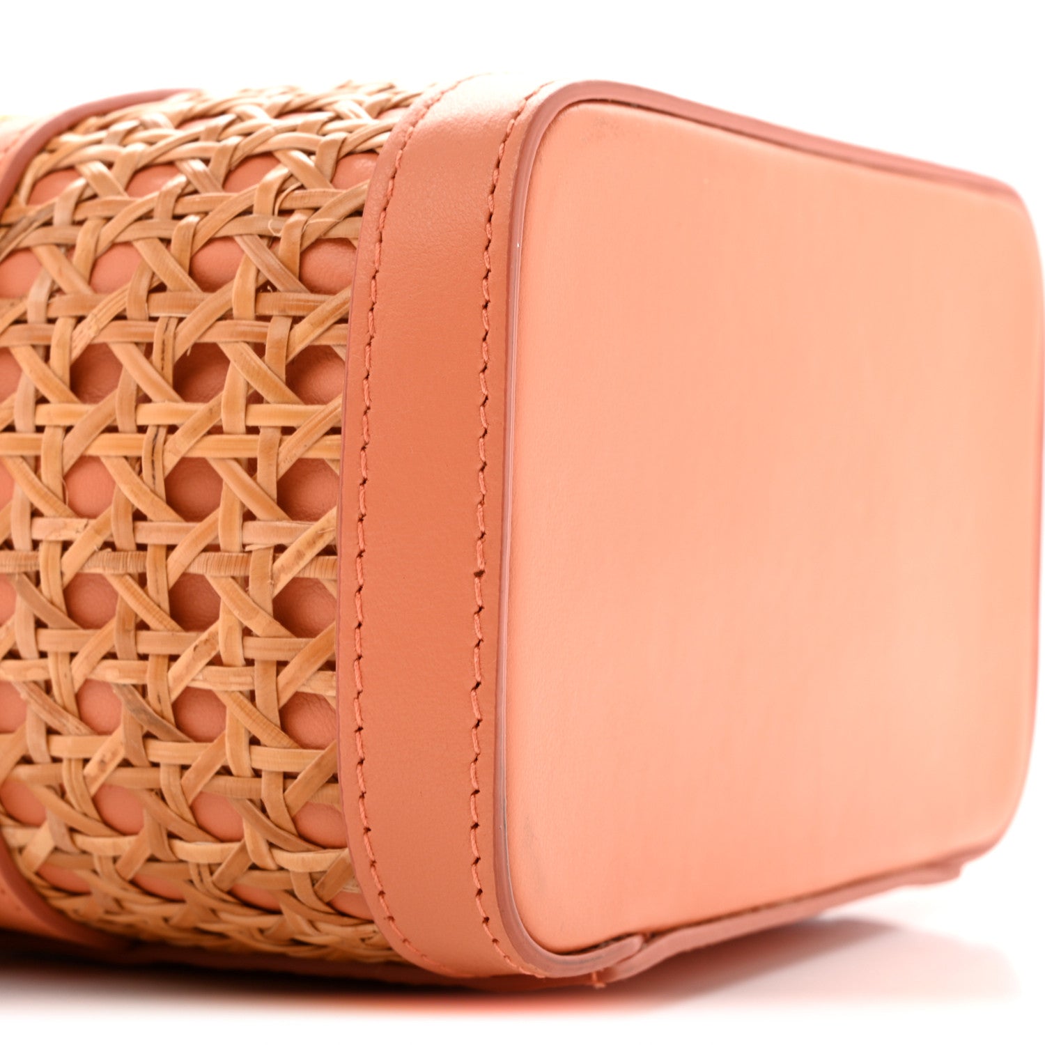 Bulgari Calfskin Rattan Serpenti Forever Top Handle Vanity Orange 9 of 13