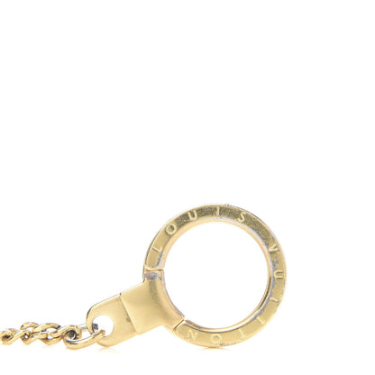 Louis Vuitton Metal Pochette Extender Key Ring Chain Gold 4 of 7