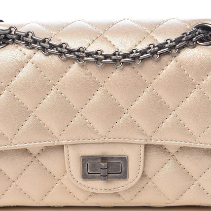 Chanel Metallic Sheepskin Quilted 2.55 Reissue Mini Flap Beige 8 of 11