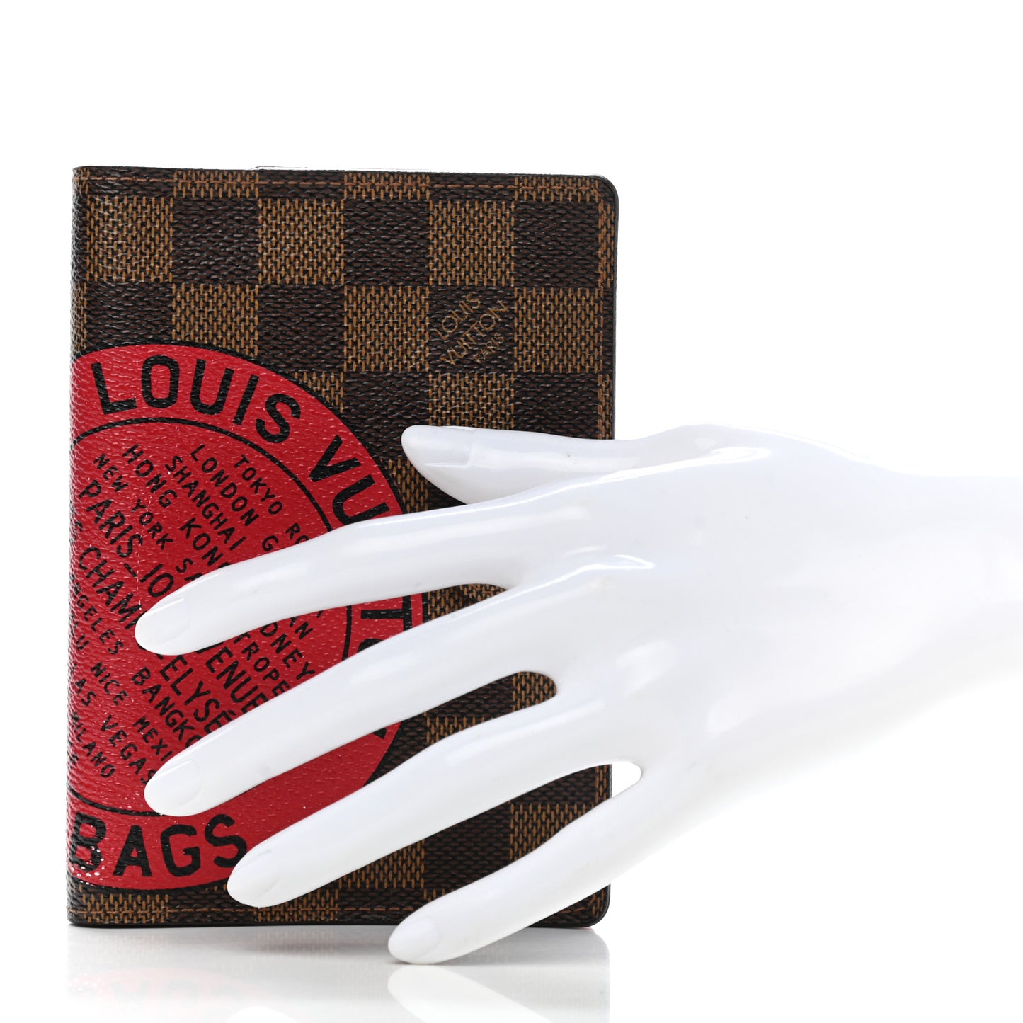 Damier Complice Trunks and Bags Small Ring Agenda Cover Red