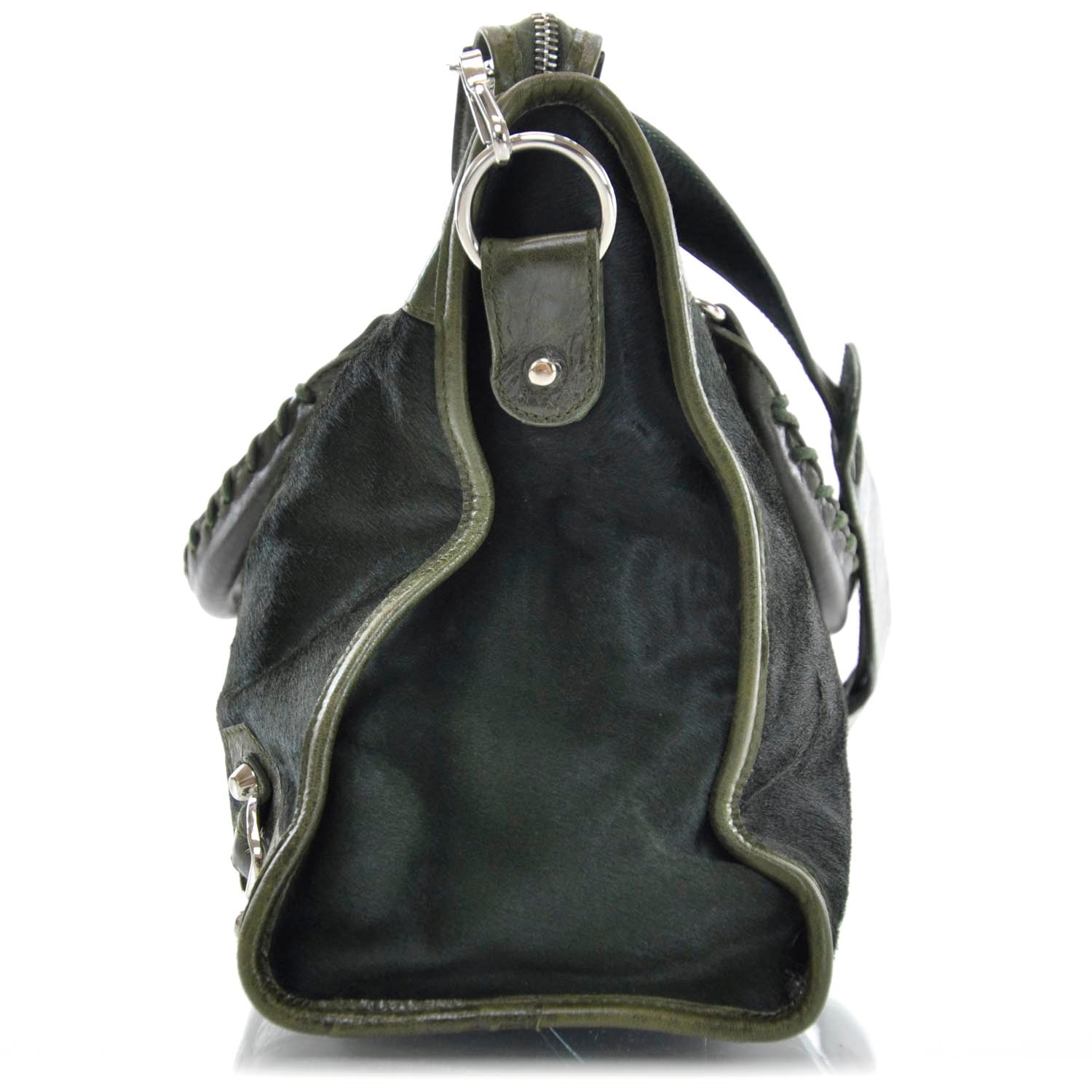 Balenciaga Pony Hair City Olive 4 of 12