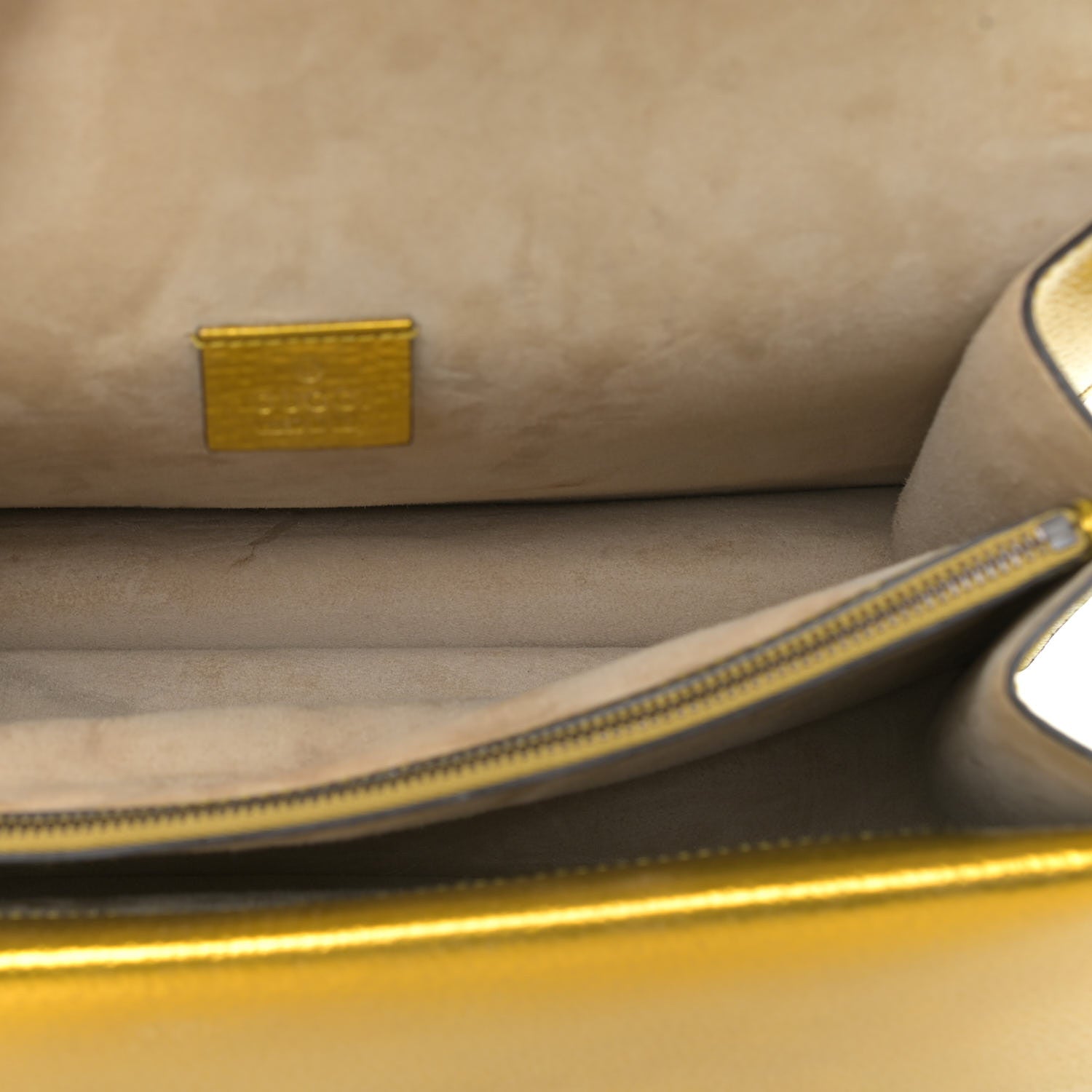 Gucci Metallic Calfskin Medium Dionysus Shoulder Bag Yellow 6 of 11