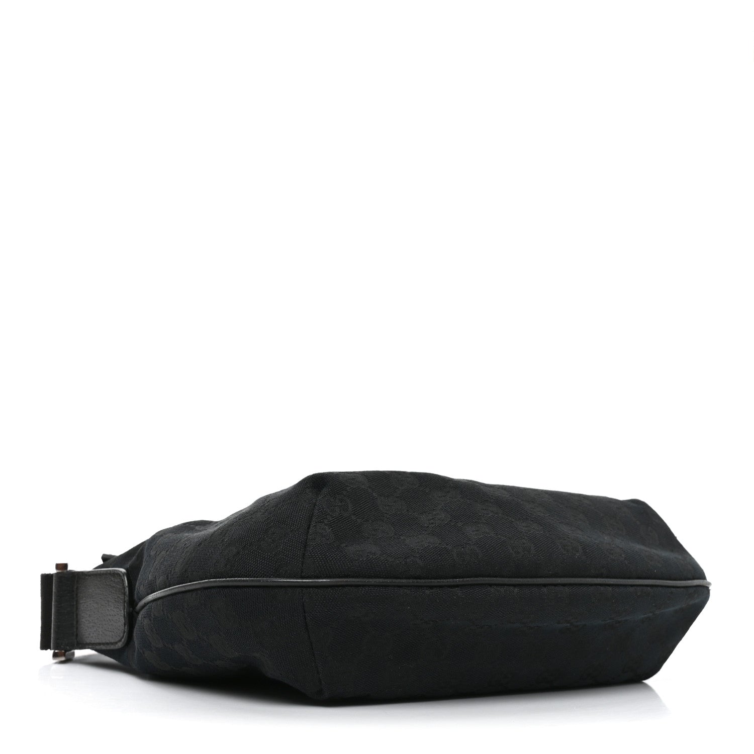 Gucci Monogram Medium Half Moon Hobo Black 4 of 10
