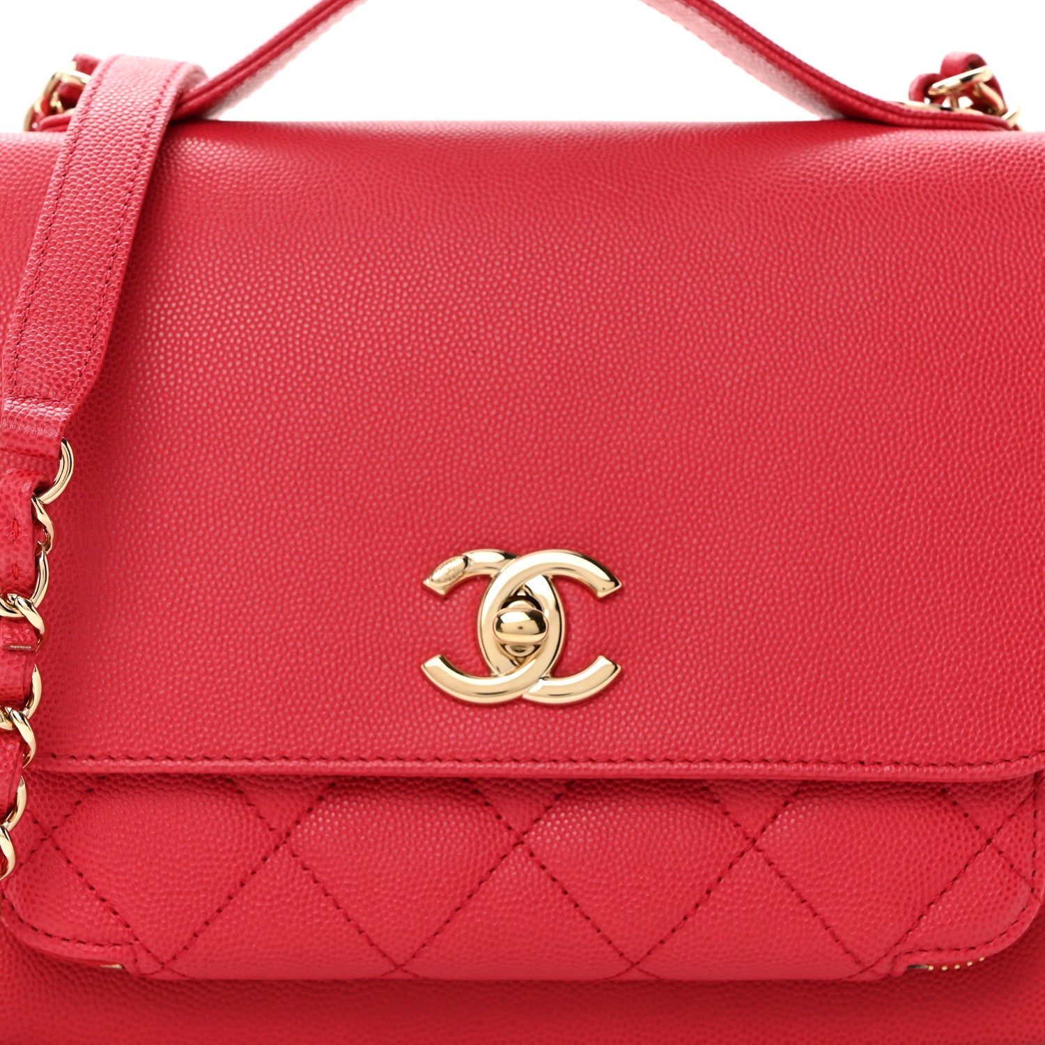 Chanel Caviar Quilted Medium Business Affinity Flap Red 9 of 11