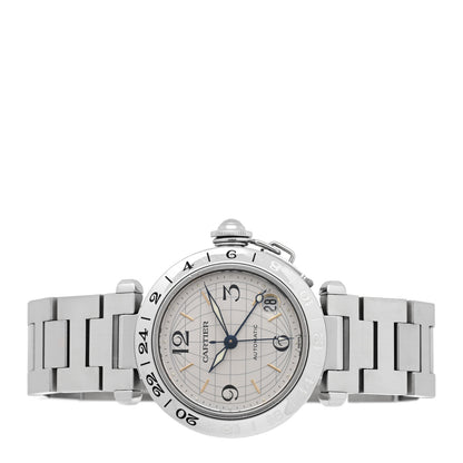Cartier Stainless Steel 35mm Pasha GMT Automatic Watch 2 of 4