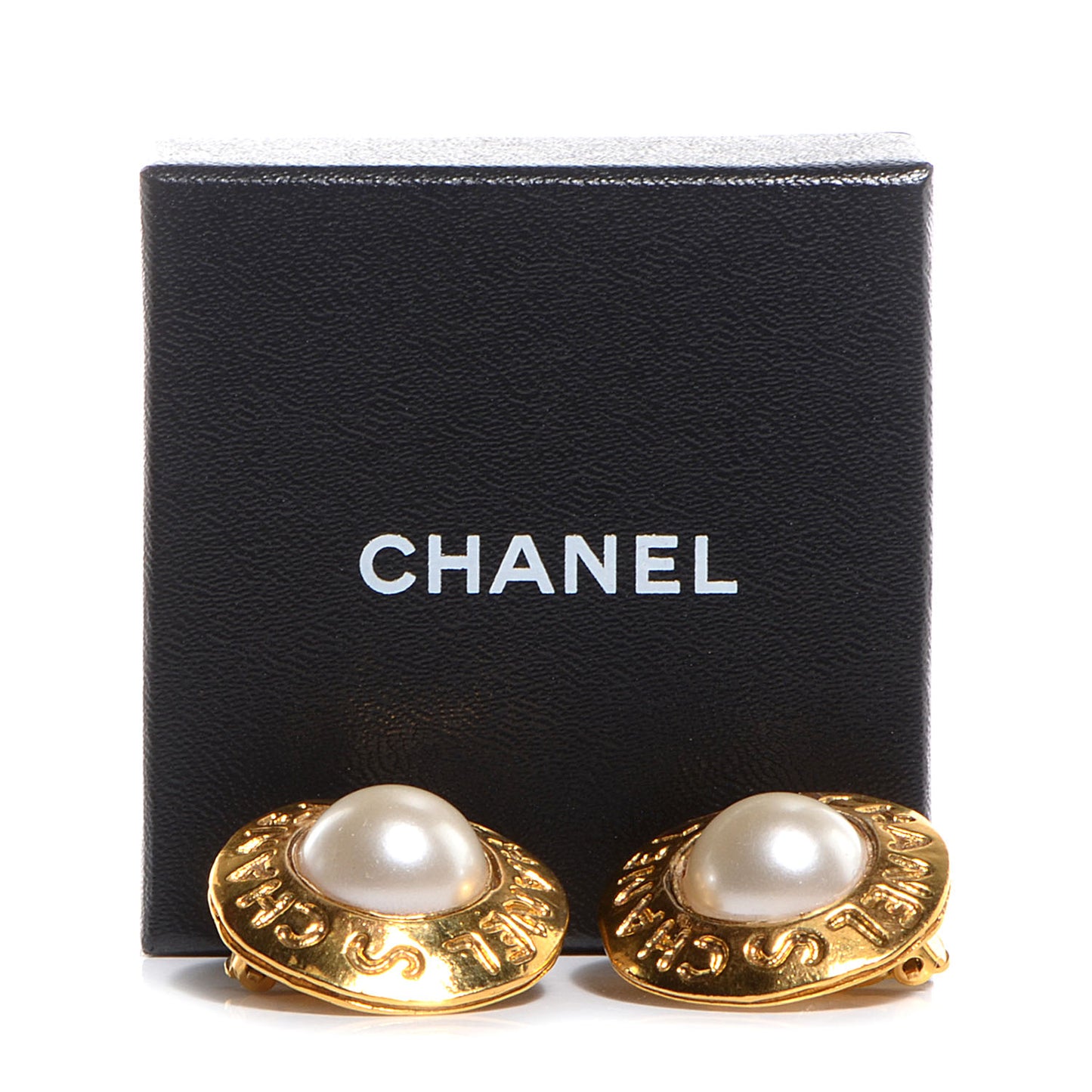 Pearl Clip On Earrings Gold