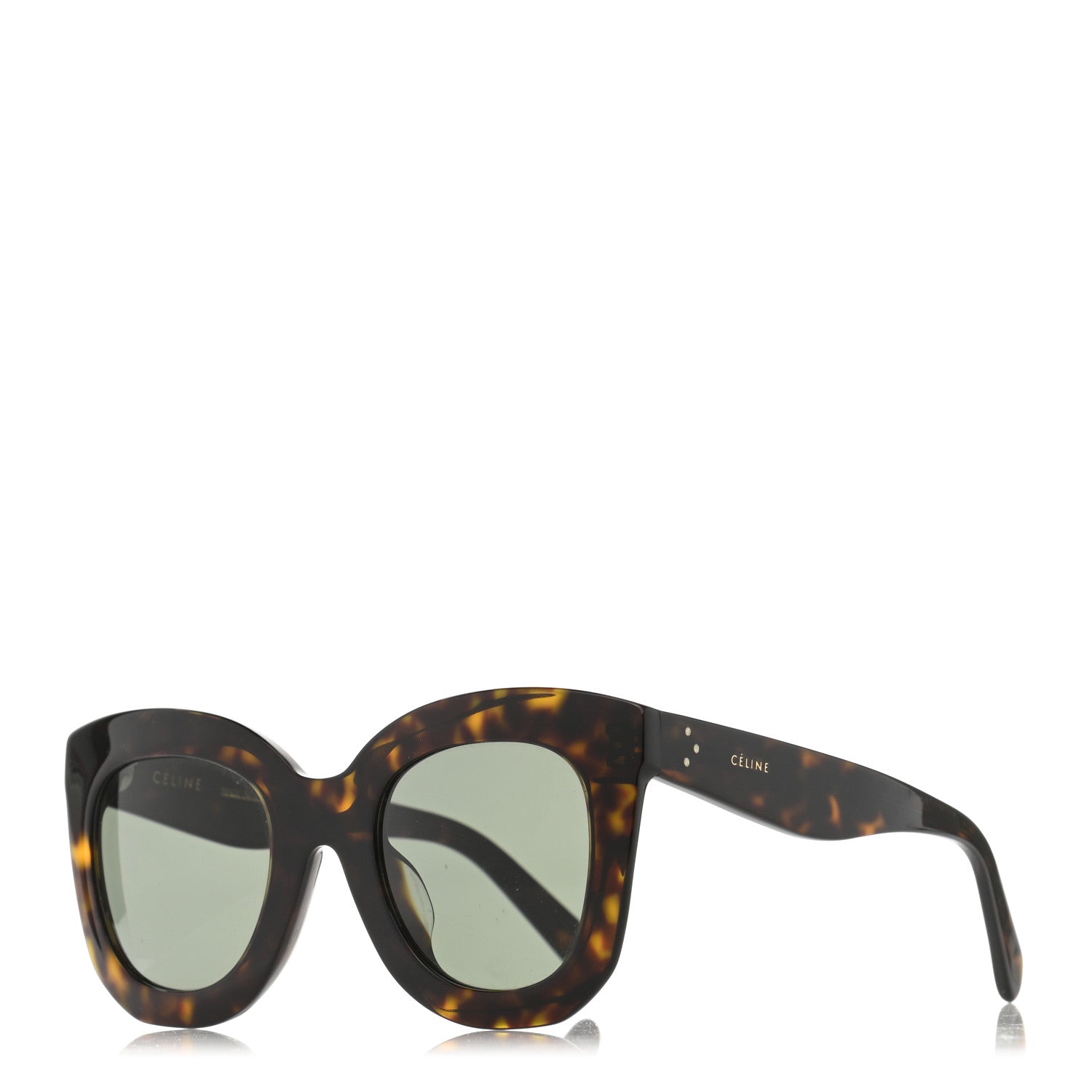 Celine Acetate Butterfly Sunglasses CL4005F Dark Havana 1 of 7