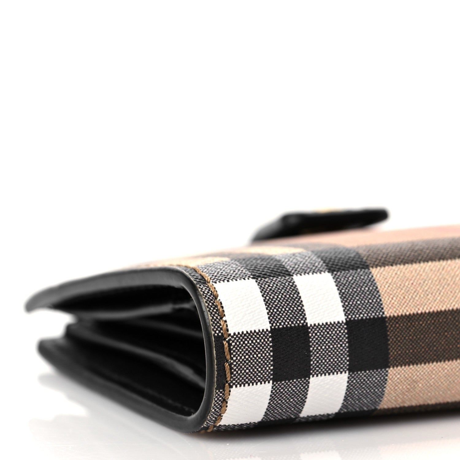 Burberry Canvas Vintage Check Coin Purse Wallet Black 6 of 7