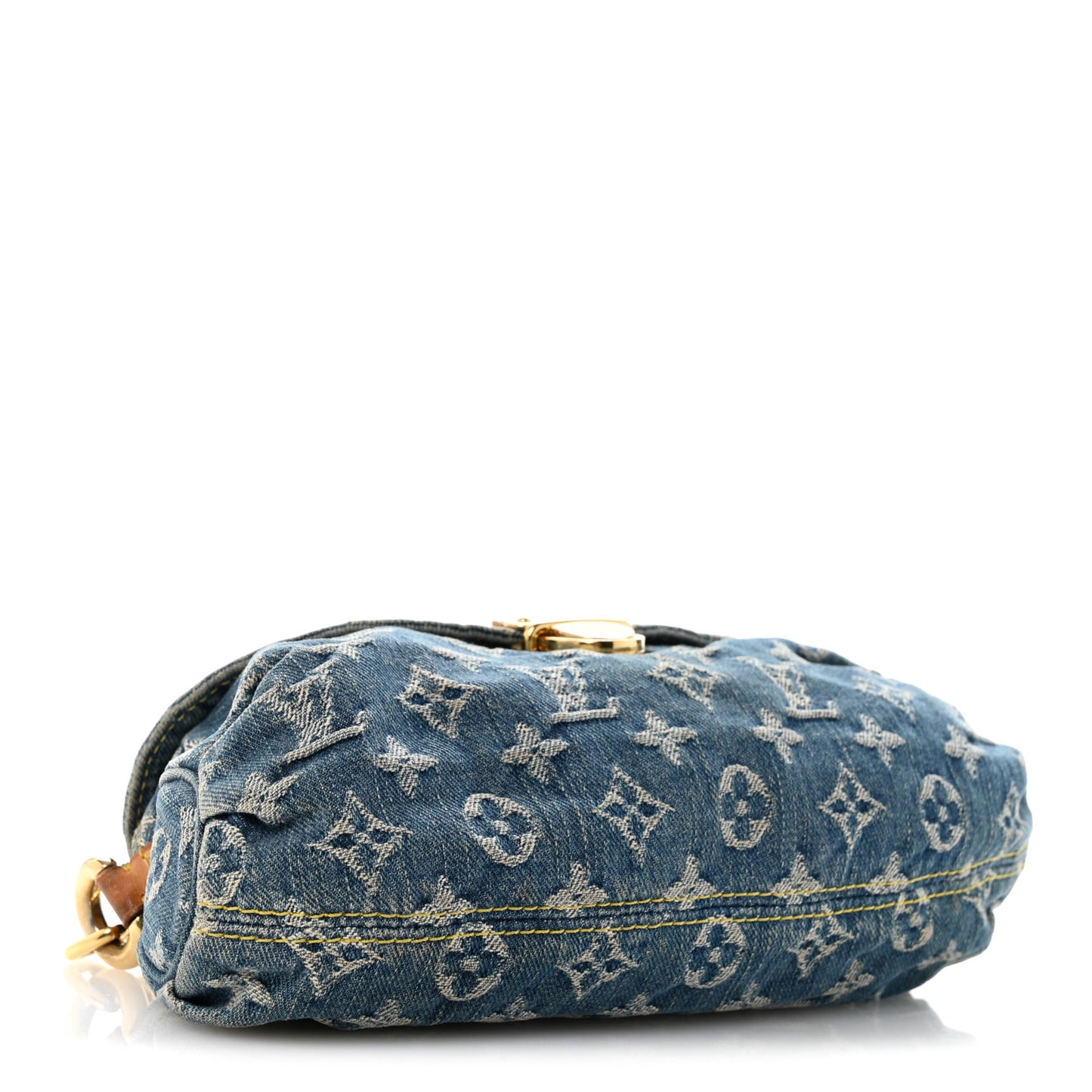 Monogram Denim Mini Pleaty Blue