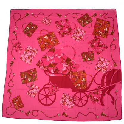 Hermes Cashmere Silk Kelly En Caleche Shawl 140 3 of 7