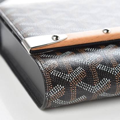 Goyard Goyardine Monte Carlo Bois Clutch With Strap Black 8 of 10