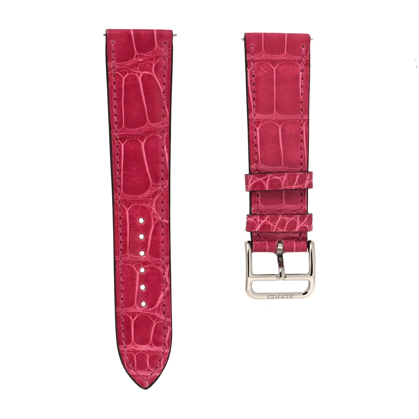 Alligator Heure H Hour Watch 30mm Strap Framboise