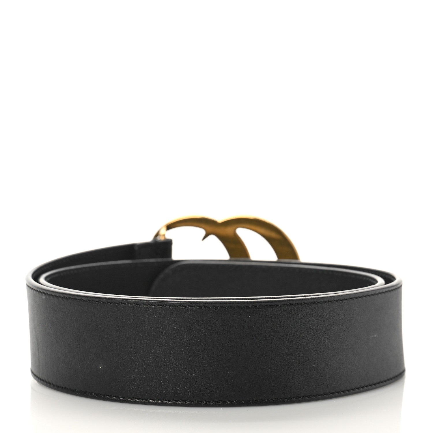 Gucci Calfskin Double G 40mm Belt 75 30 Black 2 of 5