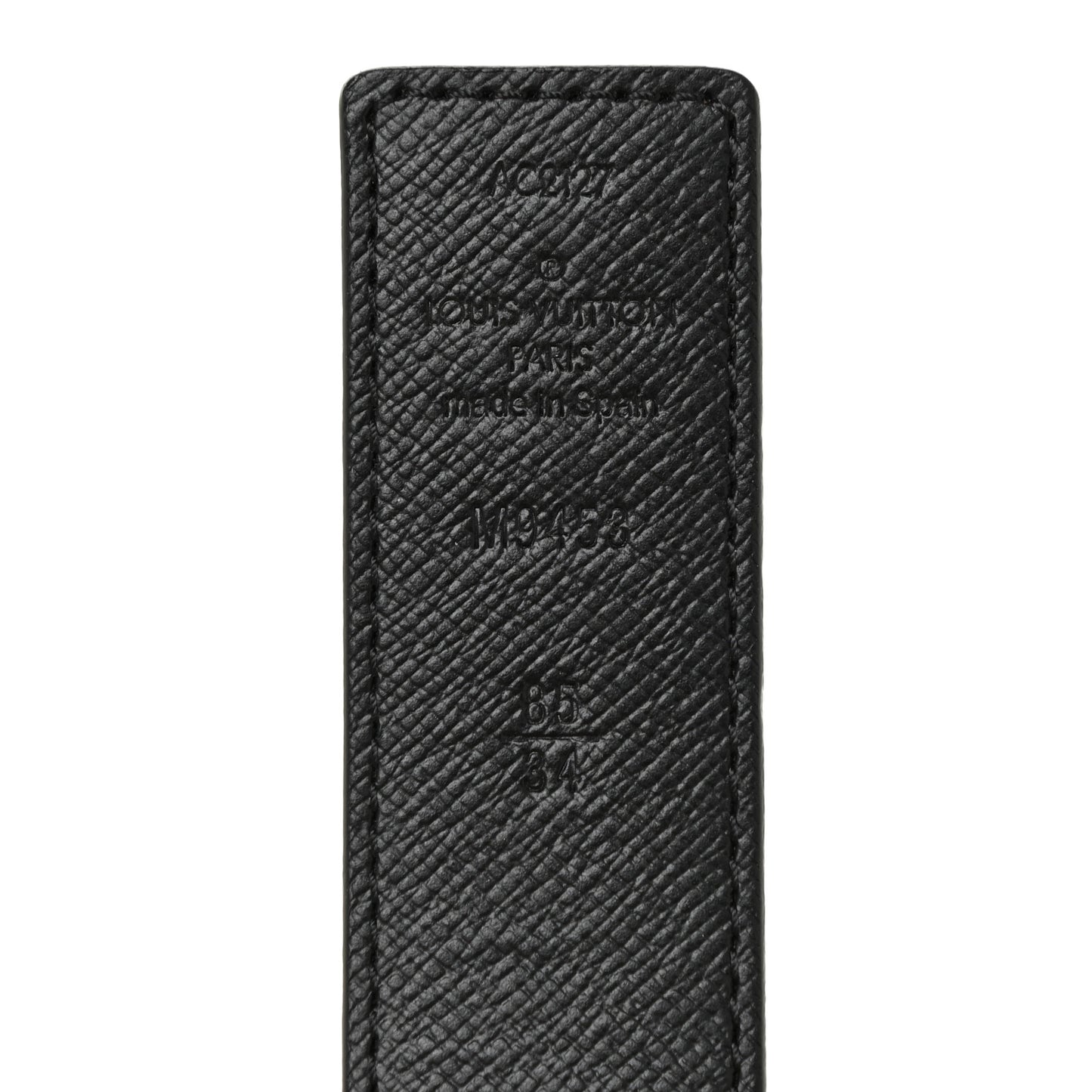 Calfskin Monogram 30mm LV Initiales Reversible Belt 85 34 Black