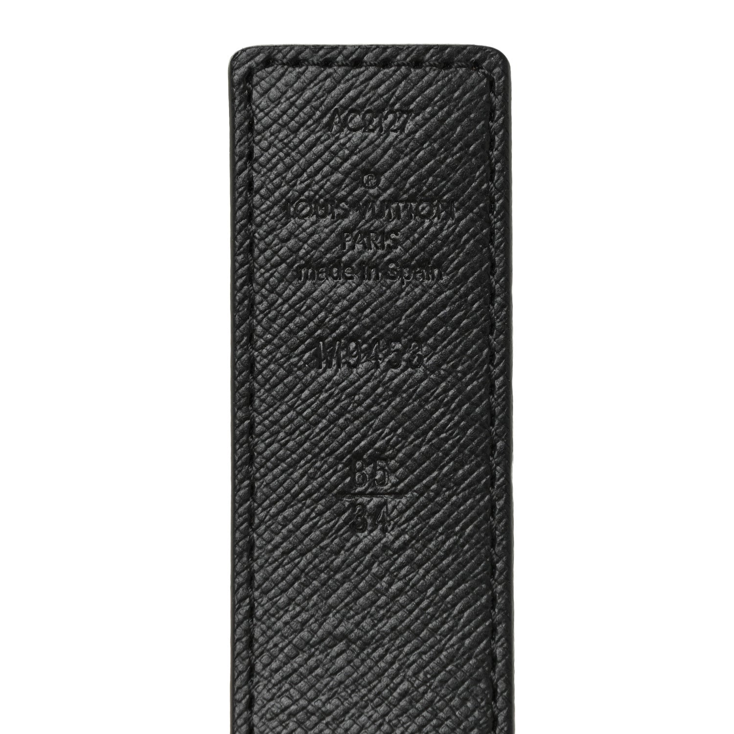Louis Vuitton Calfskin Monogram 30mm LV Initiales Reversible Belt 85 34 Black 3 of 6
