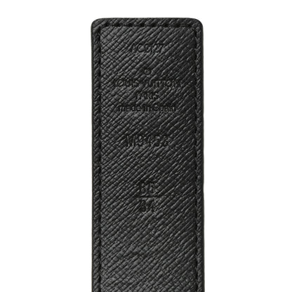 Louis Vuitton Calfskin Monogram 30mm LV Initiales Reversible Belt 85 34 Black 3 of 6