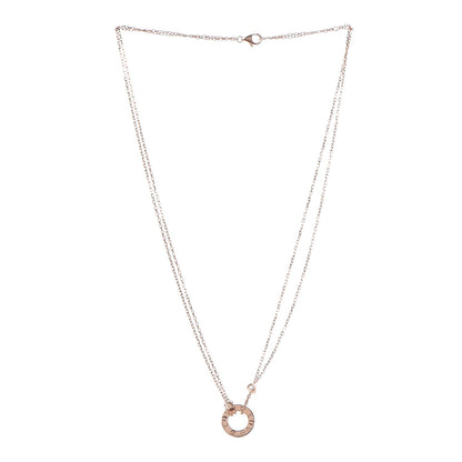 Cartier 18K Pink Gold 2 Diamond LOVE Necklace 3 of 6
