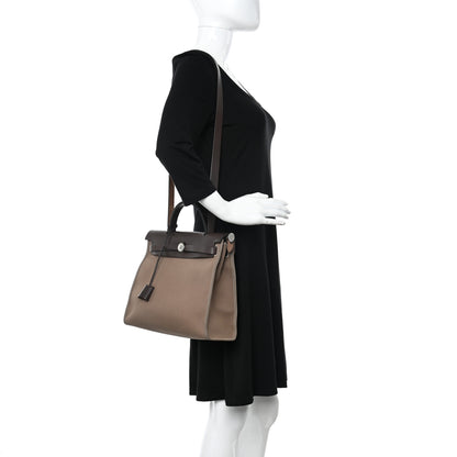 Hermes Vache Hunter Toile Herbag Zip 31 PM Etoupe Ebene 2 of 16