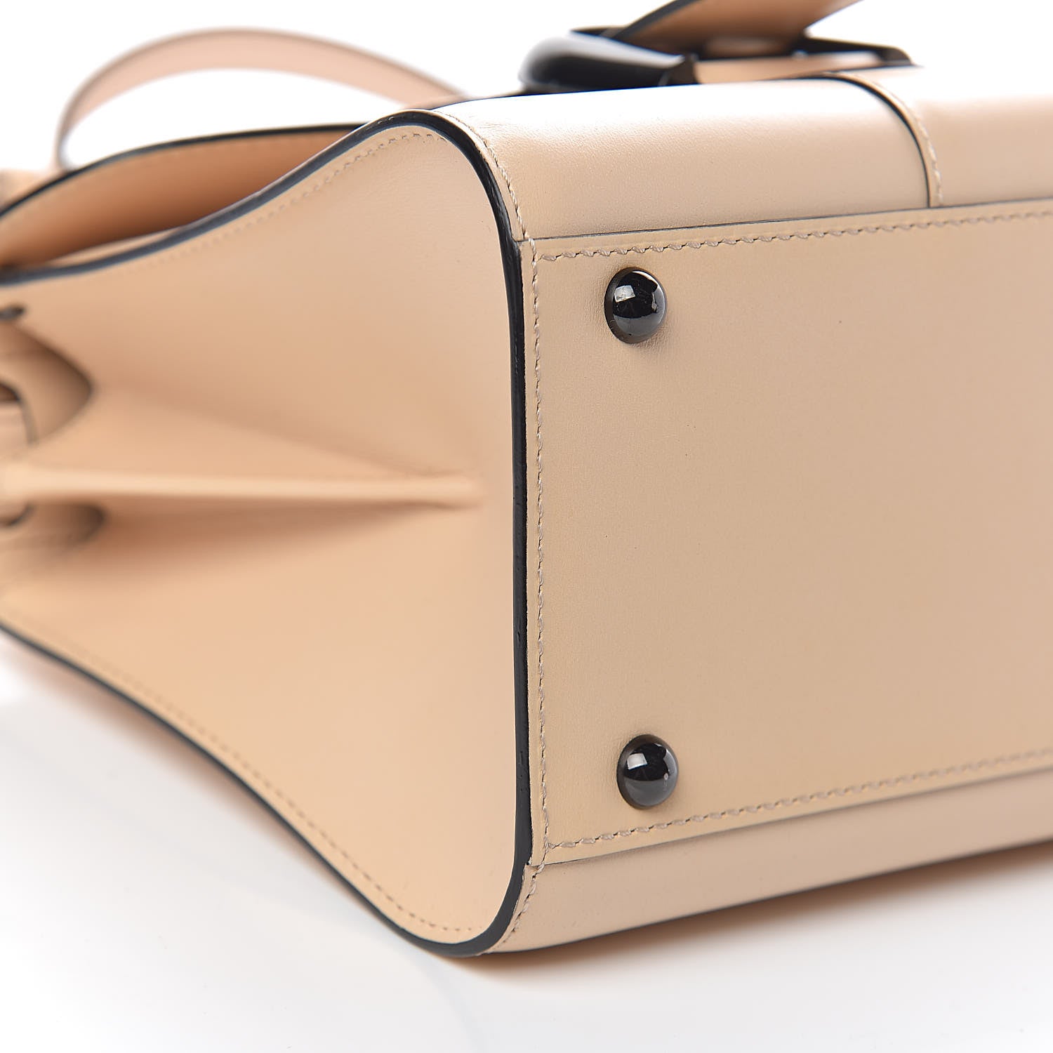Delvaux Calfskin Mini Brillant Satchel Nude 10 of 12