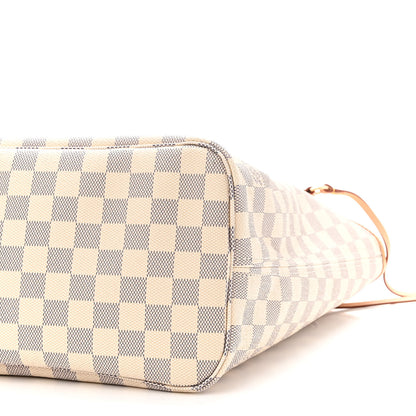Louis Vuitton Damier Azur Neo Neverfull MM Rose Ballerine 9 of 10