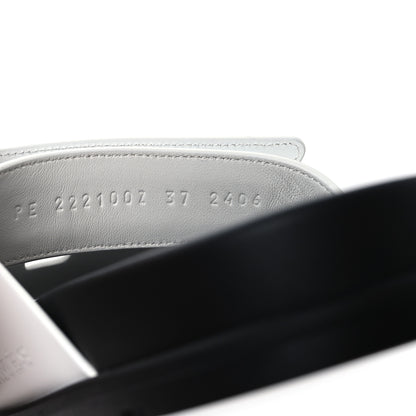 Hermes Calfskin Womens Chypre Sandals 37 White 7 of 10