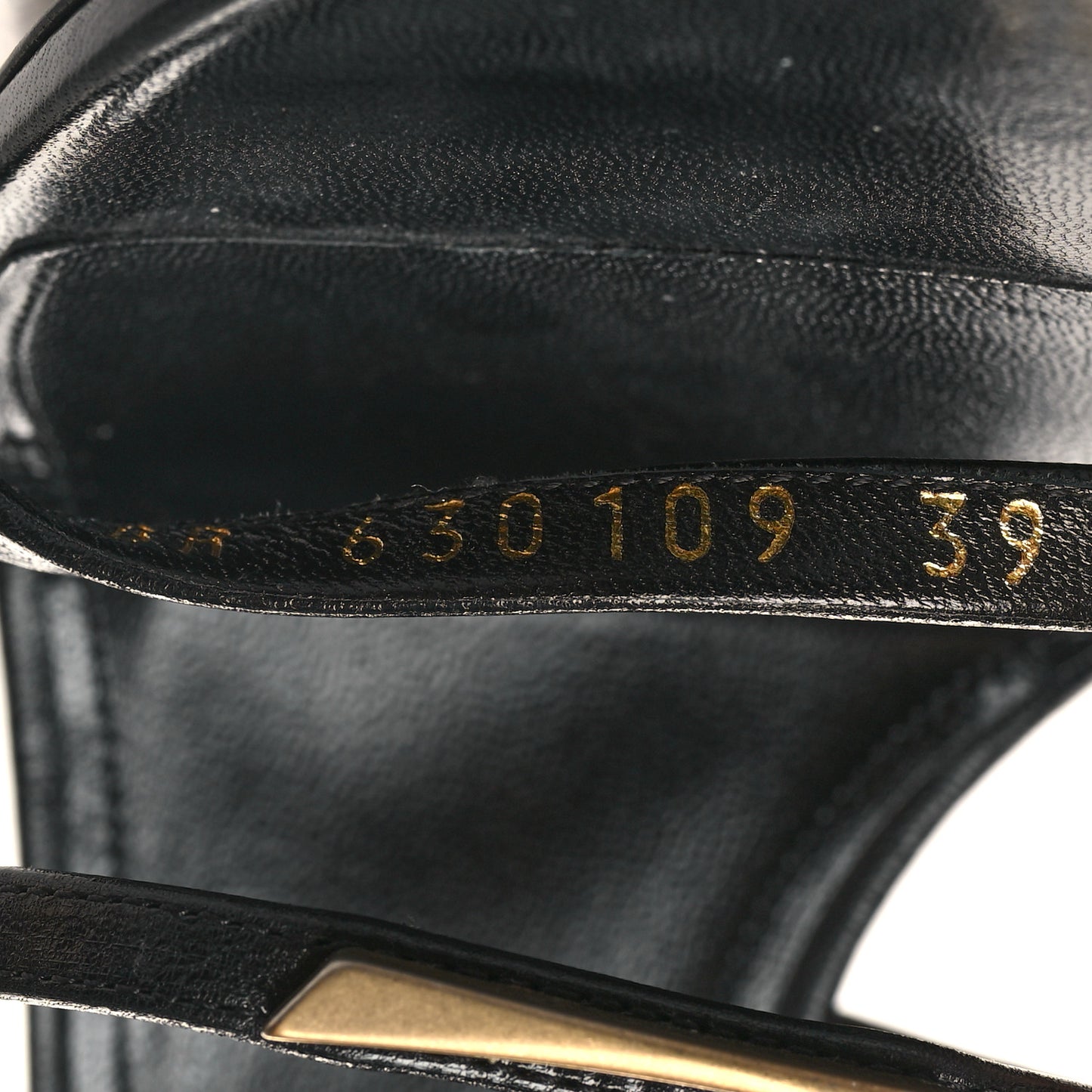 Calfskin Cassandra 100 Sandals 39 Black
