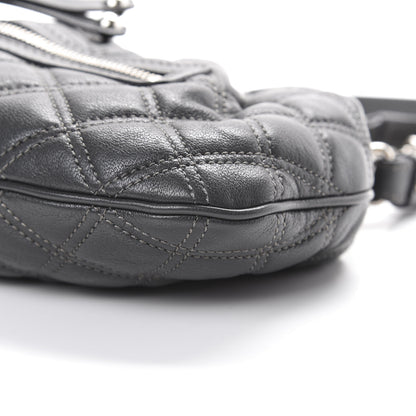 Marc Jacobs Calfskin Quilted Little Stam Dark Grey 8 of 9
