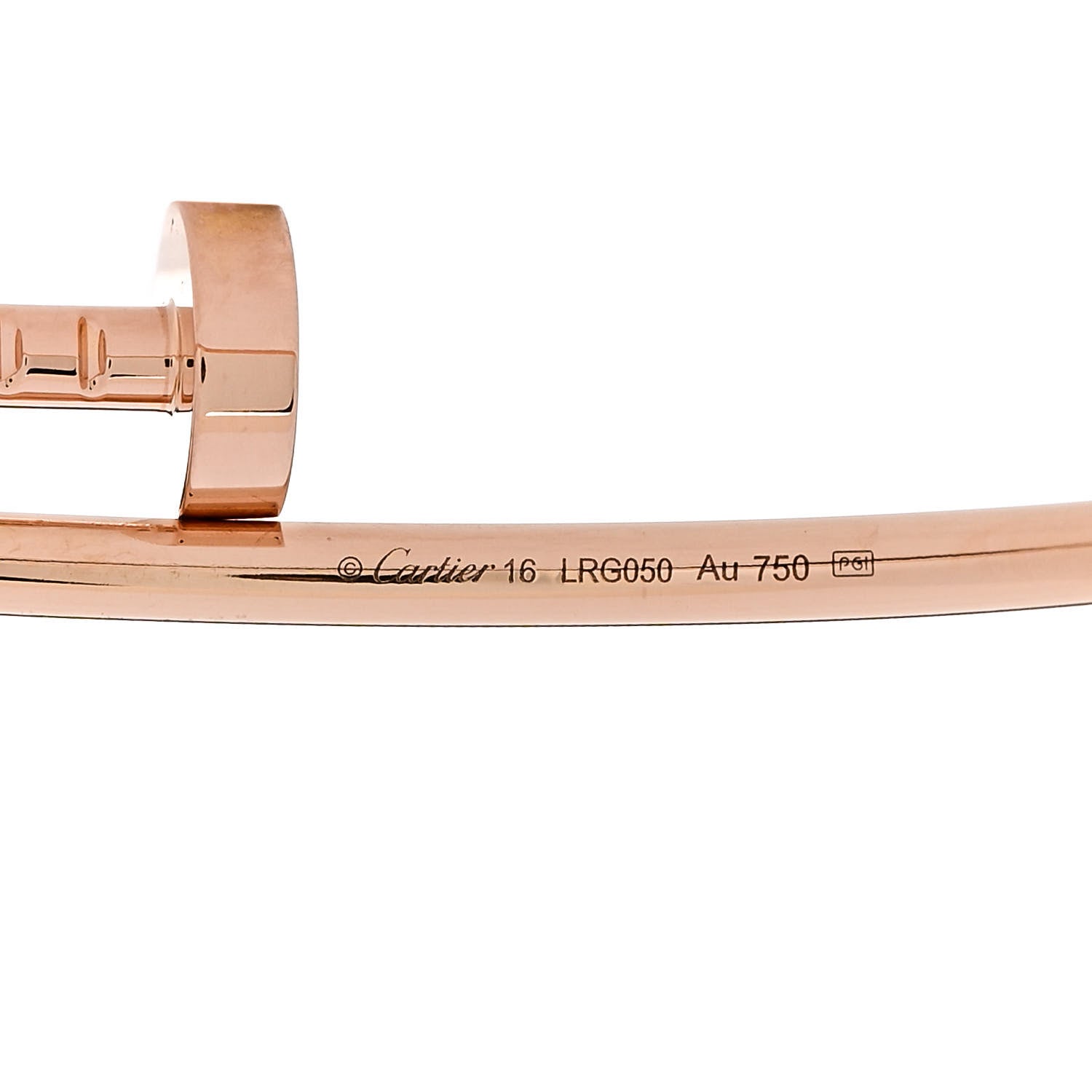 Cartier 18K Pink Gold Small Juste Un Clou Bracelet 16 3 of 4