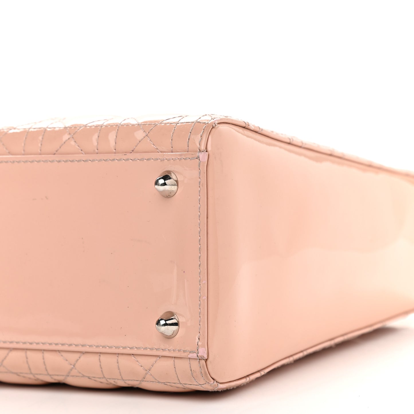 Patent Cannage Large Lady Dior Light Pink