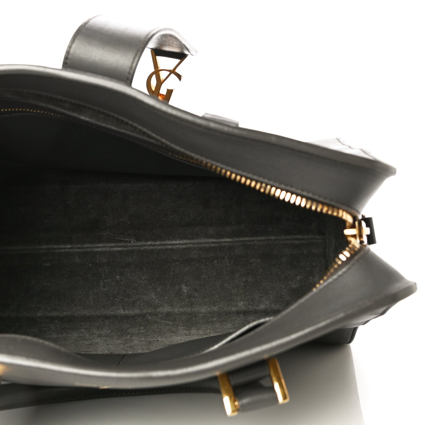 Calfskin Monogram Small Cabas Black