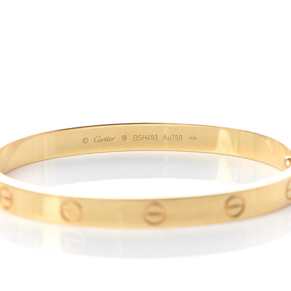 Cartier 18K Yellow Gold LOVE Bracelet 18 6 of 7