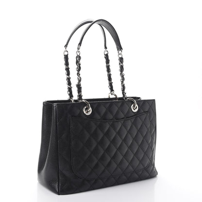 Chanel Caviar Quilted Grand Shopping Tote GST Black 3 of 9