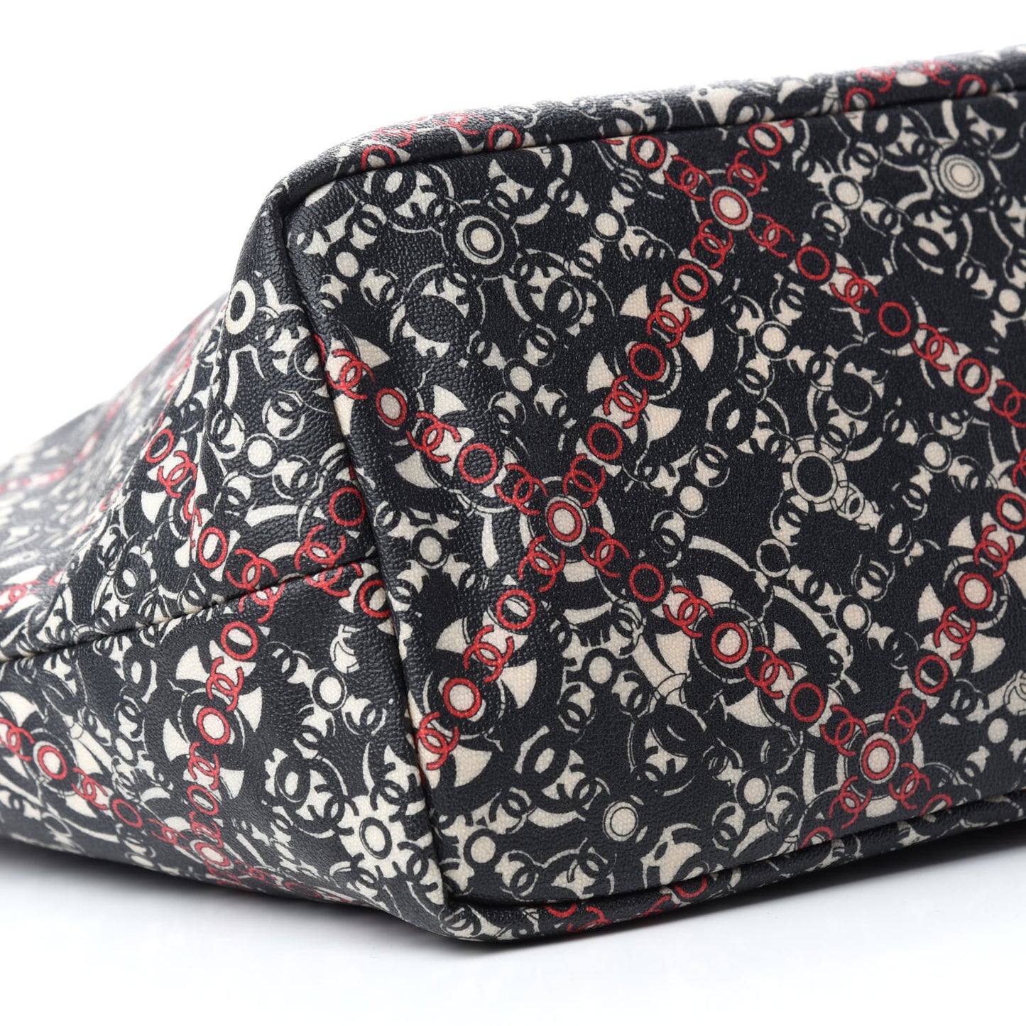 Coated Canvas Coco Tote Black