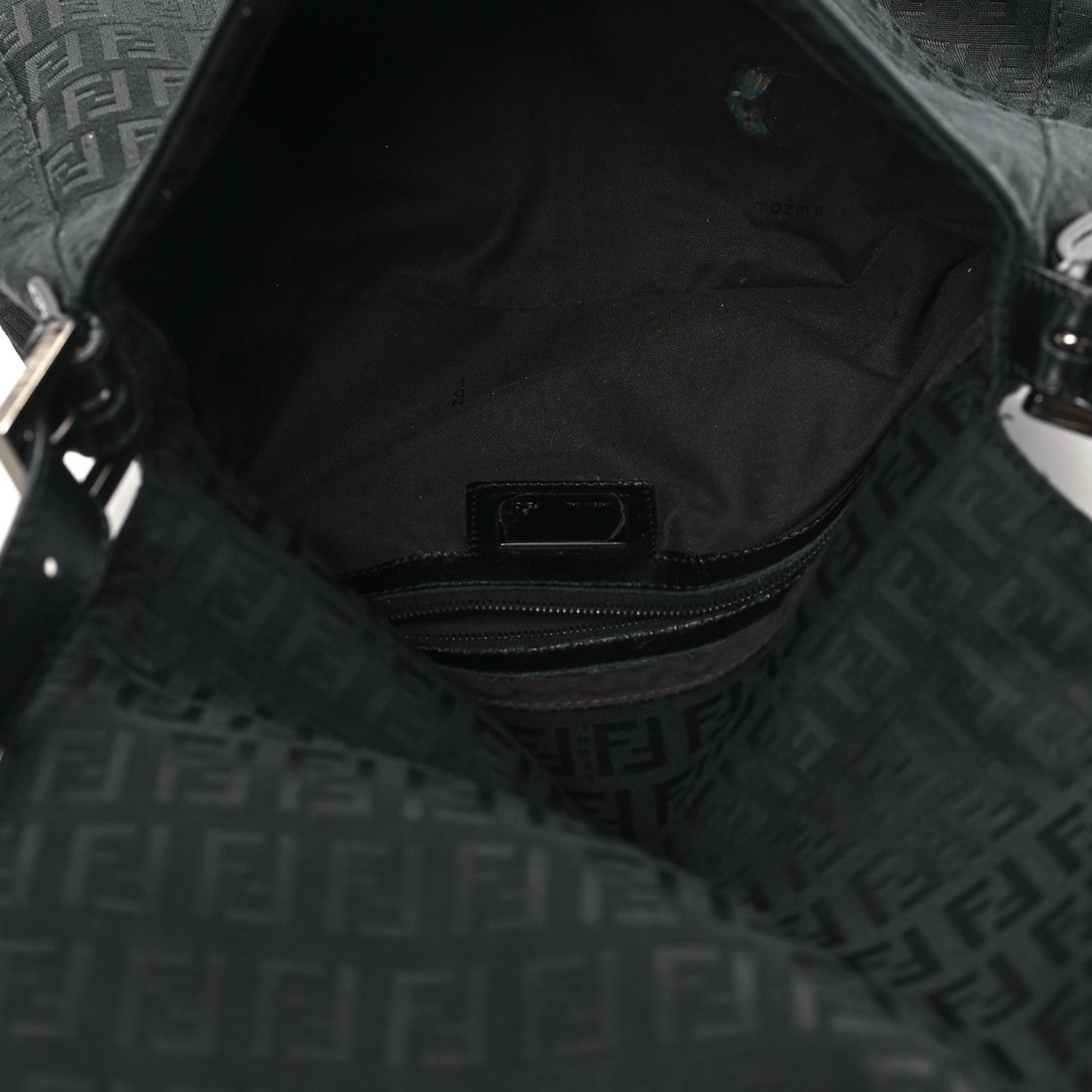 Fendi Zucchino Mama Baguette Black 5 of 14