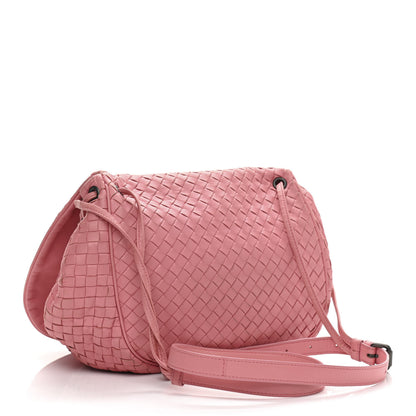 Bottega Veneta Nappa Intrecciato Messenger Bag Petal Pink 3 of 11