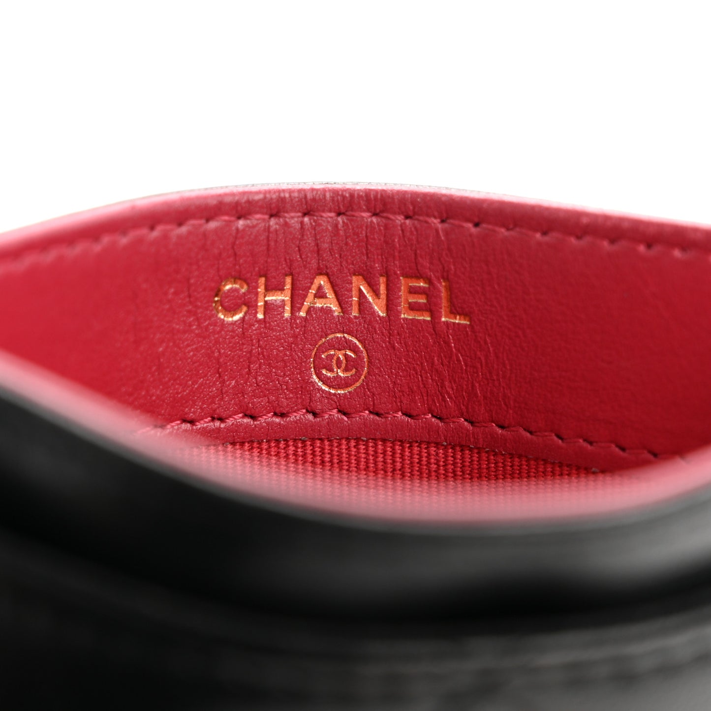 Lambskin Quilted Chanel 19 Card Holder Black
