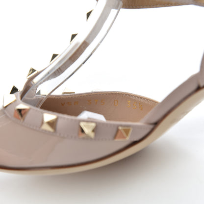 Valentino Garavani Patent Nappa Rockstud Ankle Strap 65mm Pumps 35.5 Poudre 8 of 13
