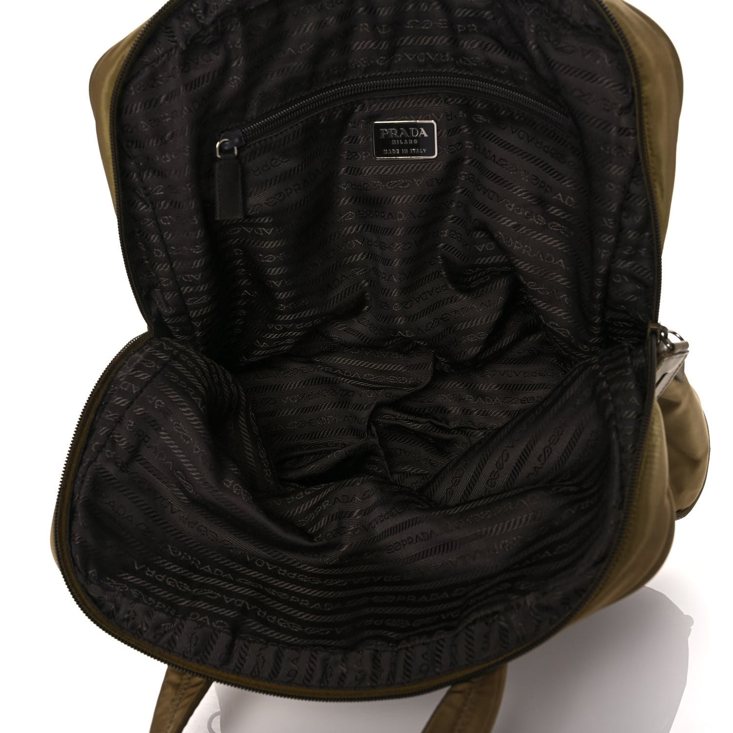 Tessuto Nylon Shopping Tote Green