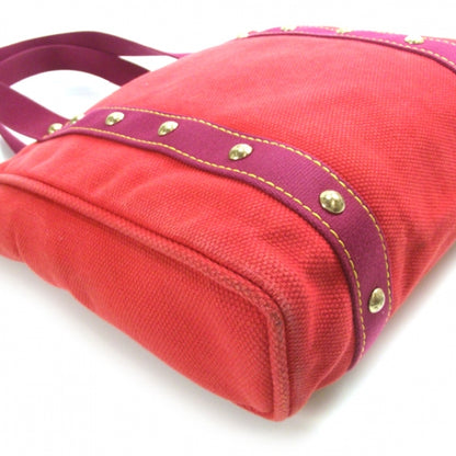 Louis Vuitton Antigua Cabas MM Bag Tote Red Pink 5 of 9