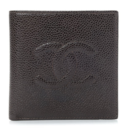 Chanel Caviar Timeless CC Compact Flap Wallet Burgundy 1 of 4