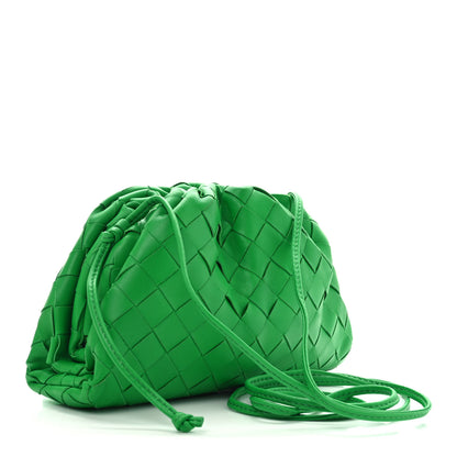 Bottega Veneta Nappa Intrecciato The Mini Pouch Clutch Parakeet 3 of 11